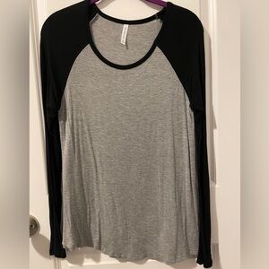 Long sleeve size small gray with black sleeves